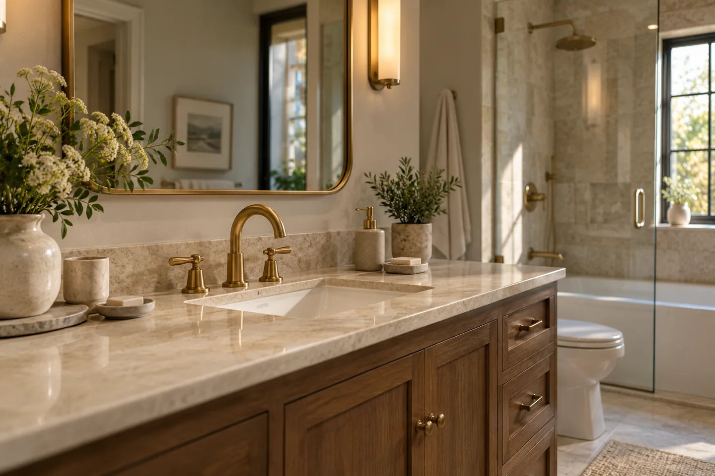 AI-generated plumbing photography for a fictional website concept