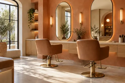 Salon website demonstration by Benchmark; fictional business