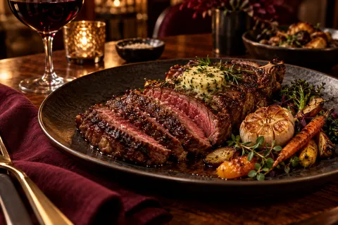 Steakhouse website demonstration by Benchmark; fictional business