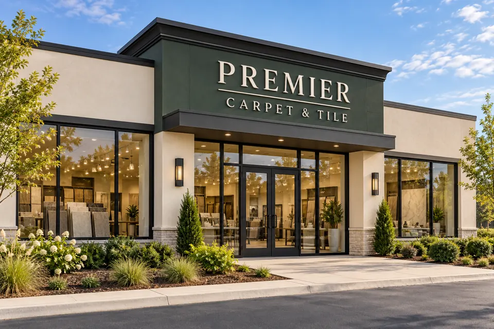 AI-generated Premier exterior concept; no real store exists