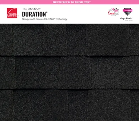Owens Corning TruDefinition® Duration® · Onyx Black
